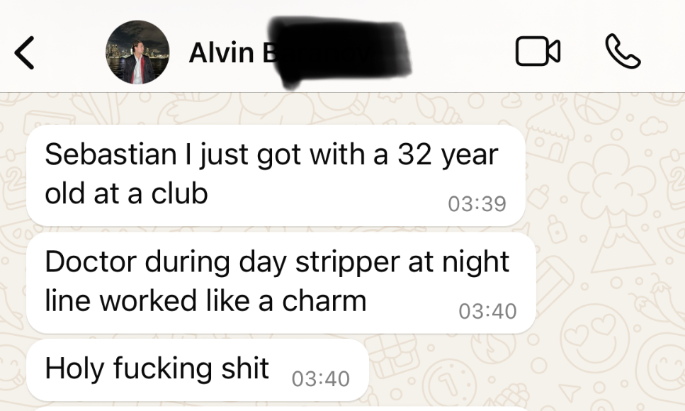 Client message screenshot from Alvin showing results after coaching