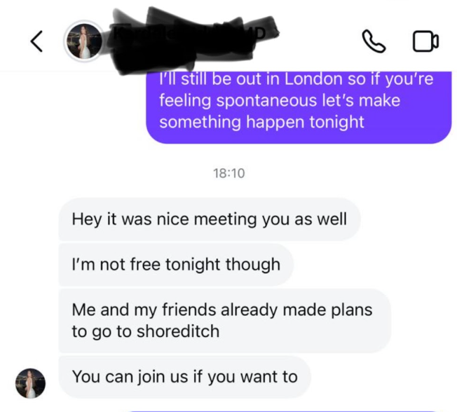 Client message screenshot from Client showing results after coaching