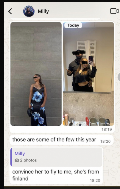 Client message screenshot from Milly showing results after coaching
